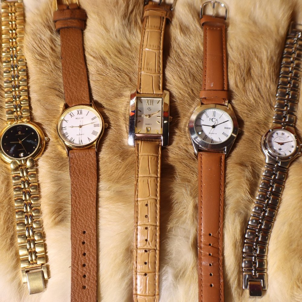 Ladies 5 Piece Watch Lot (George, Relic, BH Polo, etc.)